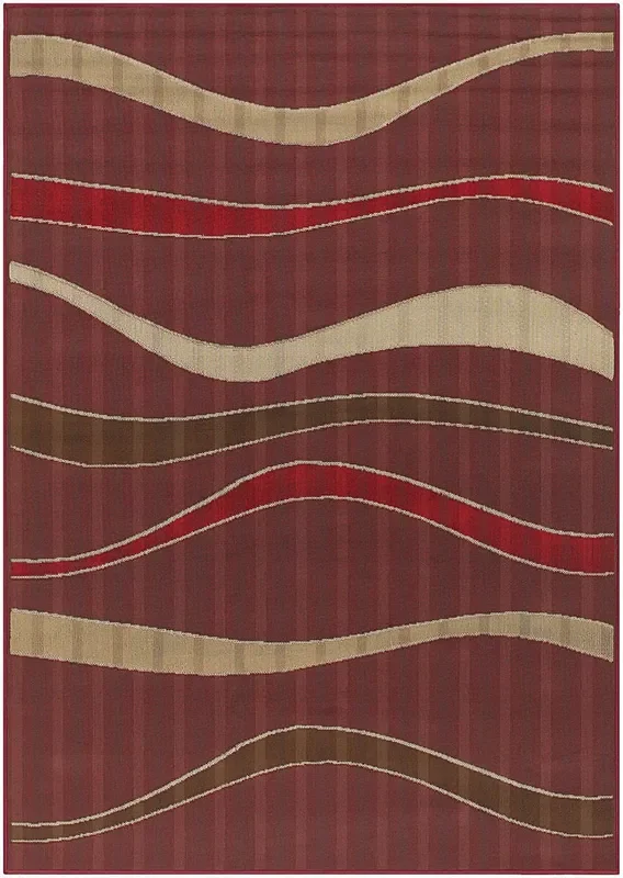 Chandra Torino Tor9006 Burgundy / Beige / Brown / Red Rugs