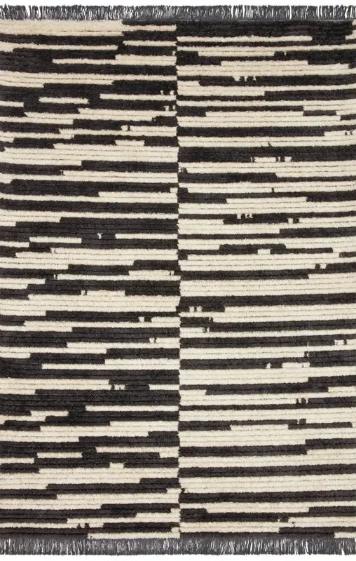 Chris Loves Julia x Loloi Alice Ali-03 Cream/Charcoal Rugs