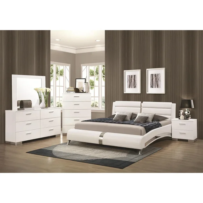 Coaster Furniture Felicity 300345KE 6 pc King Upholstered Bedroom Set