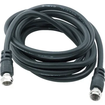 Coaxial Cable Black 6′ RG6/U