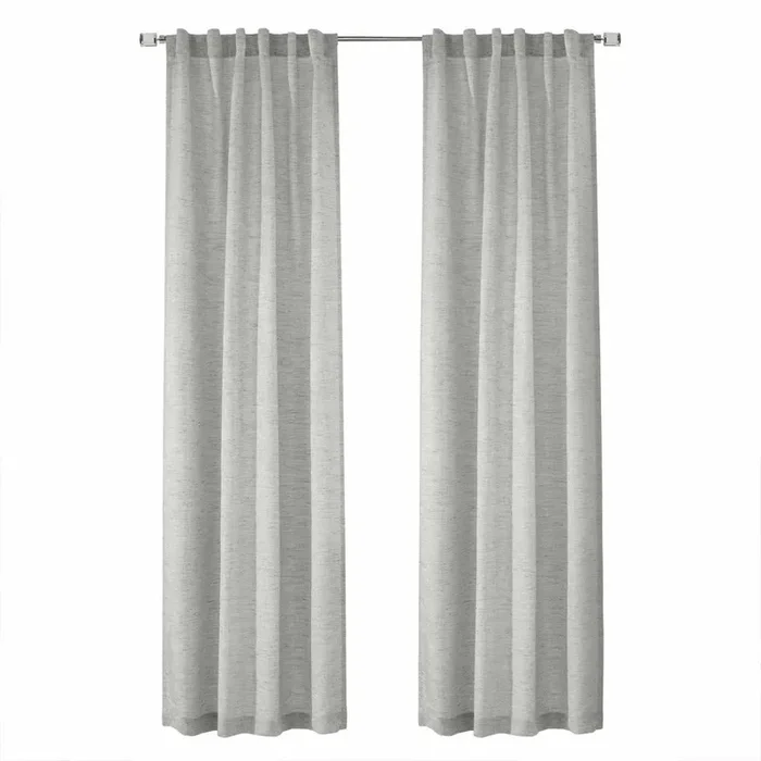 Commonwealth Legacy Danbury Light Filtering Dual Header Curtain – Silver