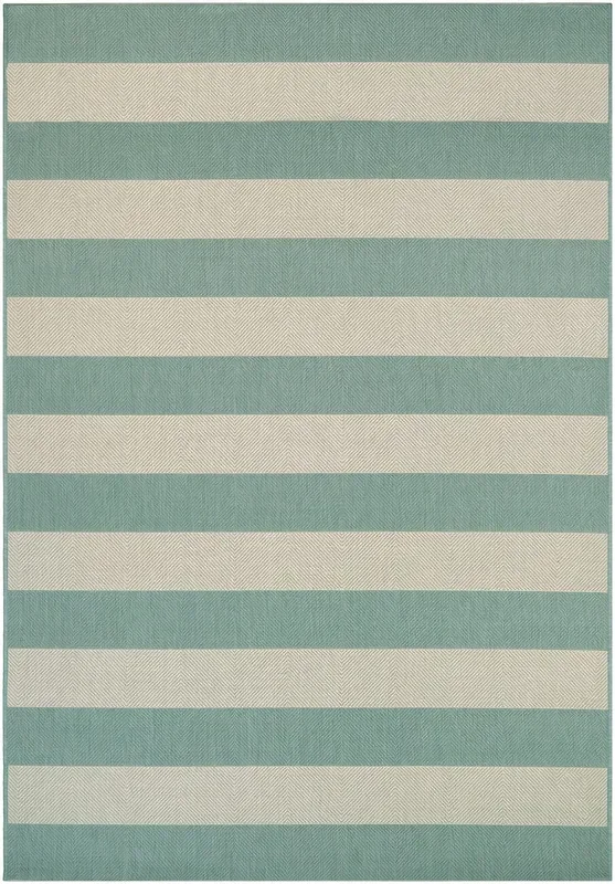 Couristan Afuera Yacht Club 5229/8003 Sea Mist / Ivory Rugs