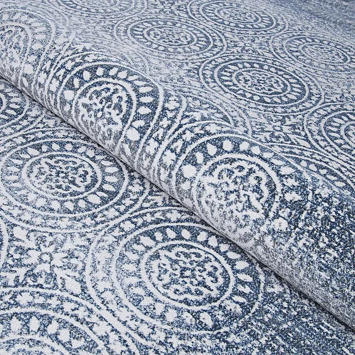 Couristan Marina Unison 1267/0525 Slate Blue / Pearl Rugs