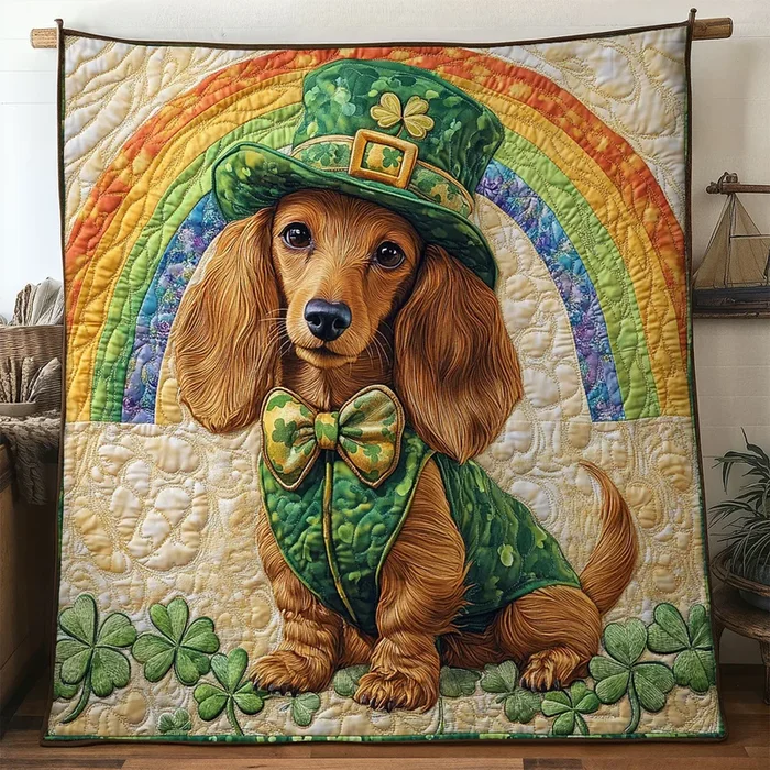 Dachshund Gold Rush WN0907030CL Quilt
