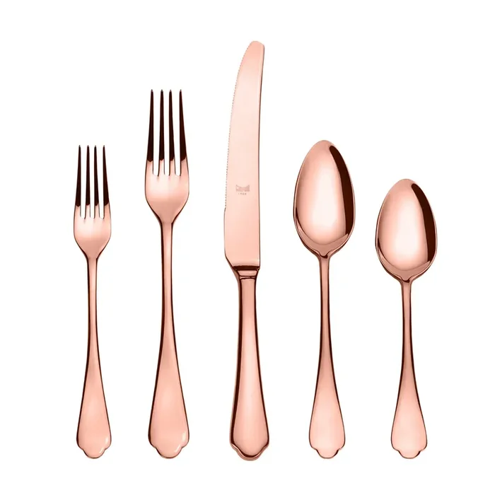 Dolce Vita Flatware Set, Mirror Bronze