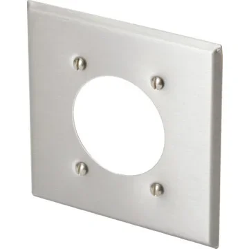 Double Gang Receptacle Wall Plate – Stainless Steel