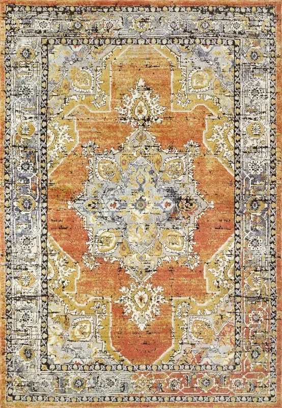 Dynamic Rugs Mabel 4093 Rust/Navy/Multi Rug