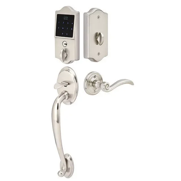 Emtek EMTouch Classic Style Electronic Keypad Entry Set with Lever (Brushed Nickel Finish)