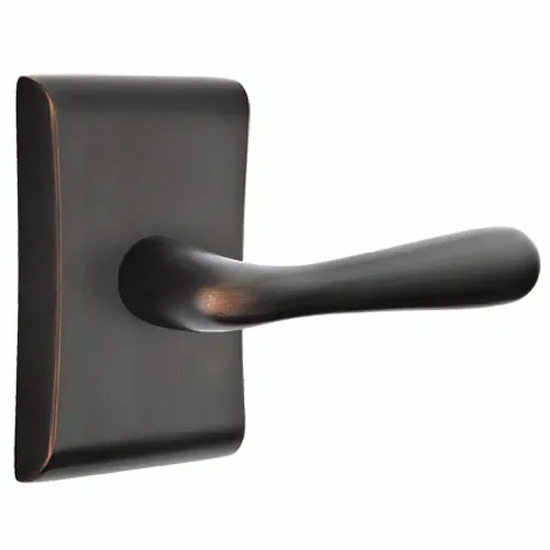 Emtek Solid Brass Basel Lever With Neos Rosette