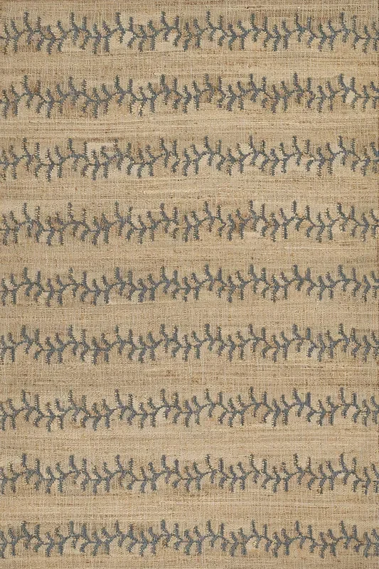 Erin Gates Orchard Vine Stripe Blue Jute Rug