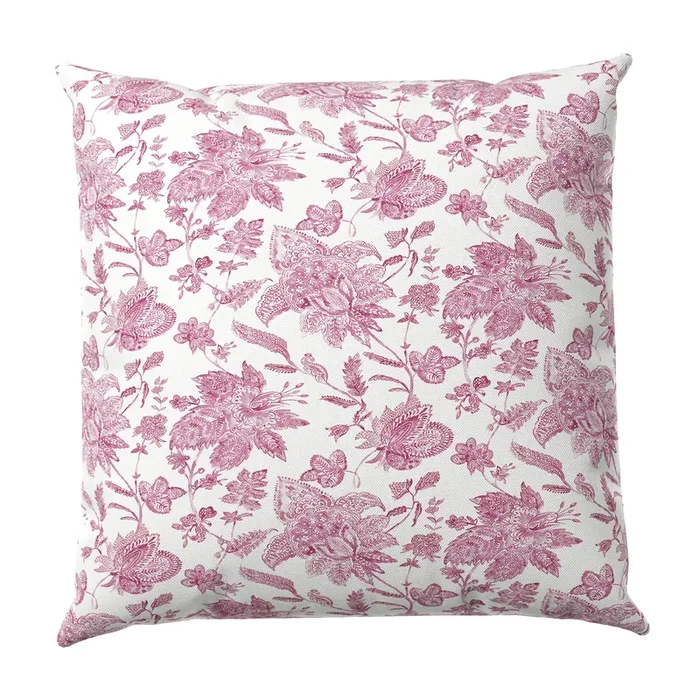 Euro Sham in Toile – Strawberry