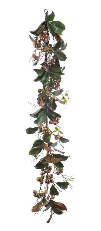 Faux Golden Mix Garland 5′