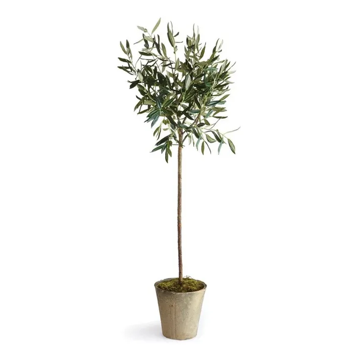 Faux Olive Tree Potted 46″