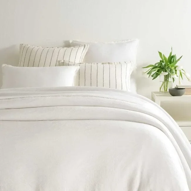 Faye Linen Twin Duvet Cover