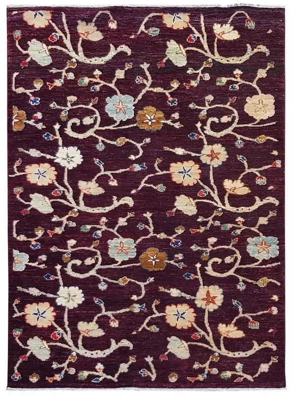 Flower Of Lahore Handwoven Contemporary Rug, J64080