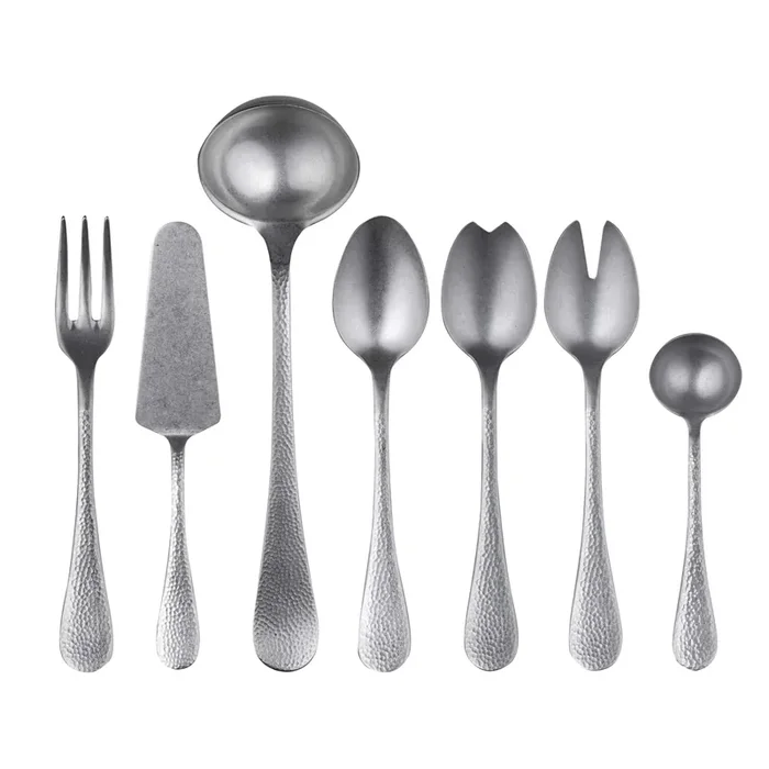 Full Serving Set 7 Pcs Epoque Pewter Finish