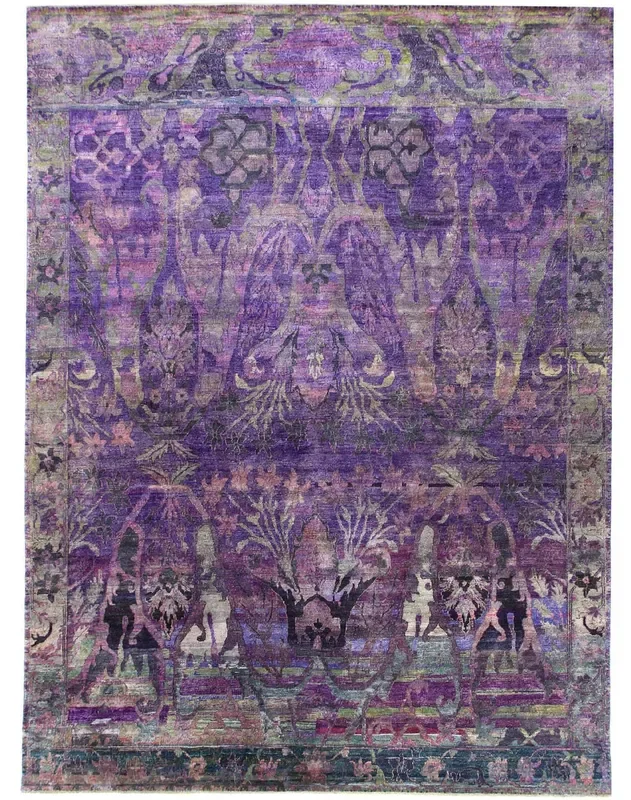 Garous Bijar Handwoven Transitional Rug, J70150
