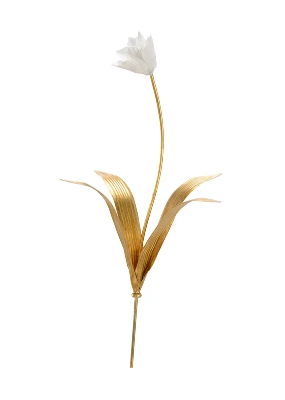 Gilded Blooms: Antique Gold & White Porcelain