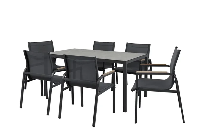 Harris Rect Dining Table/6Chair Set