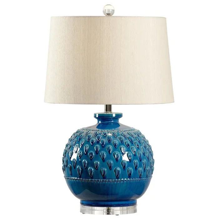Indigo Glaze Ceramic Table Lamp