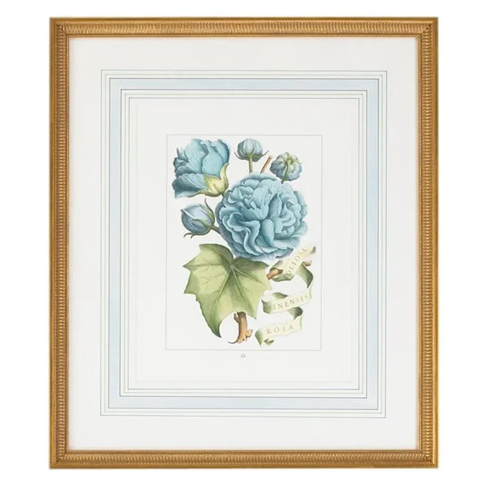 Italian Engraved Beauty in Gold Frame