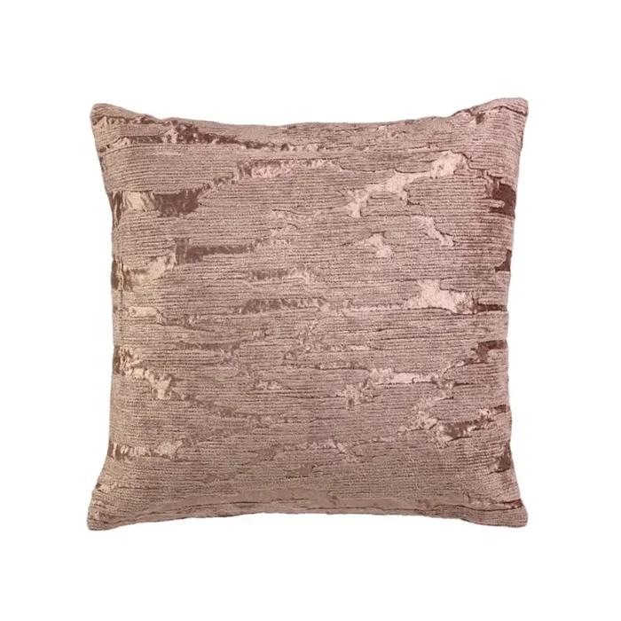 Izara Cord Embroidered Throw Pillow With Insert, Coral, 20″