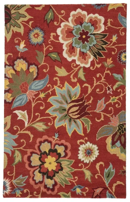 Jaipur Hacienda Zamora Hac11 Red/Multicolor Rug