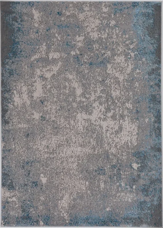 KAS Luna 7131 Natural Silver/Blue Rugs