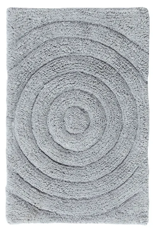Knightsbridge Echo 220 GSF Non Skid Back Bath Rug 24 x 40 – Silver