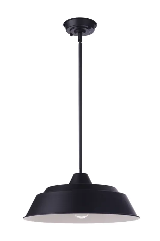 Landmark 1 Light 9″ Outdoor Pendant in Midnight