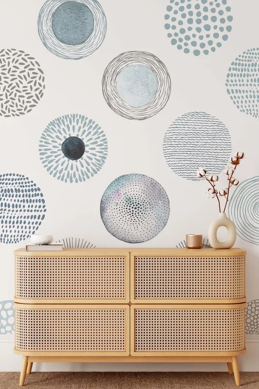 Large Circle Patterns Wallcovering