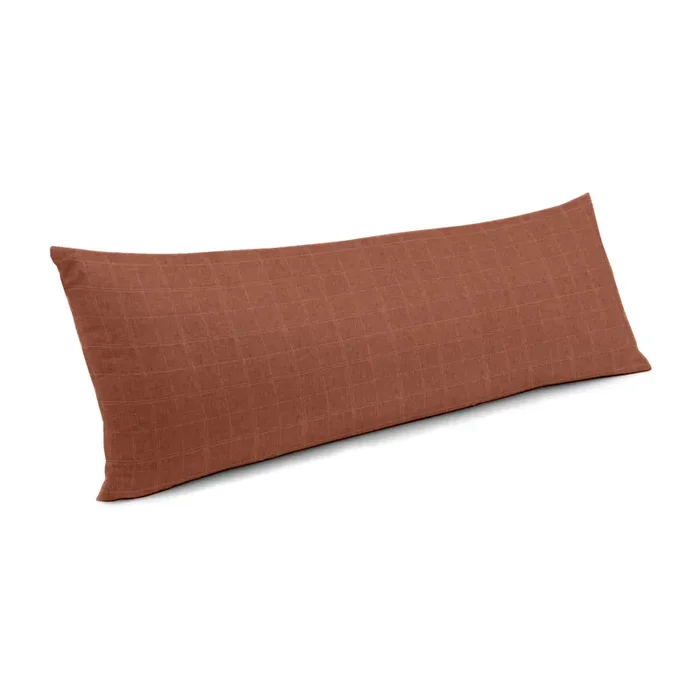 Large Lumbar Pillow in Moray – Clay