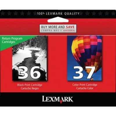 Lexmark 36/37 Black/Color Ink Cart Pk/2