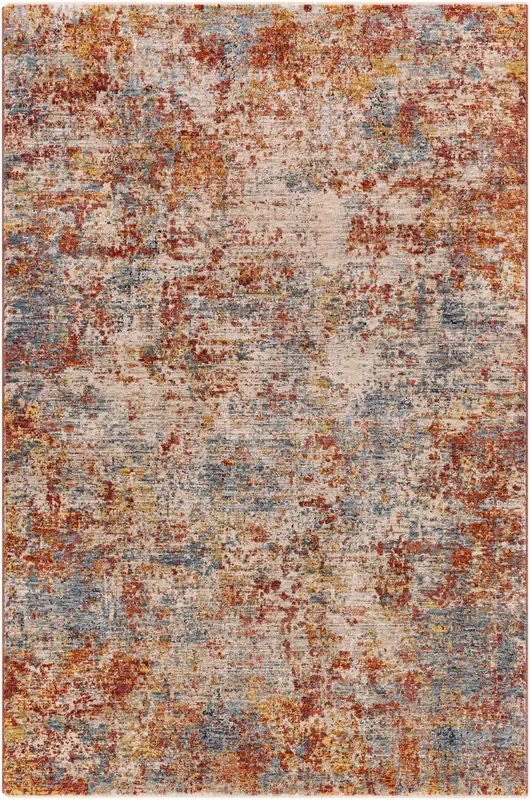 Livabliss Mirabel Mbe-2300 Peach, Burnt Orange, Cream, Dark Brown Rugs