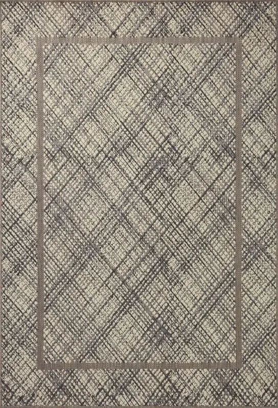 Loloi Rainier Rai-10 Ivory/Charcoal Rug