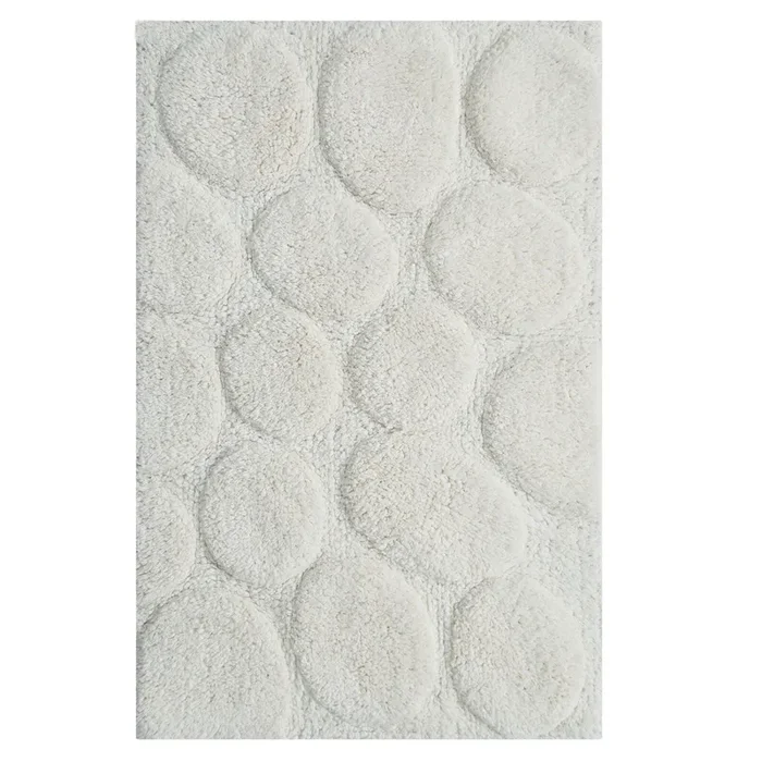 Luxurious Super Soft Non-Skid Cotton Bath Rug 24″ x 40″ Ivory by Castle Hill London