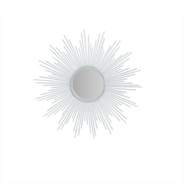 Madison Park Fiore Sunburst Wall Decor Mirror in Silver, 14.5″ Dia MP95F-0266