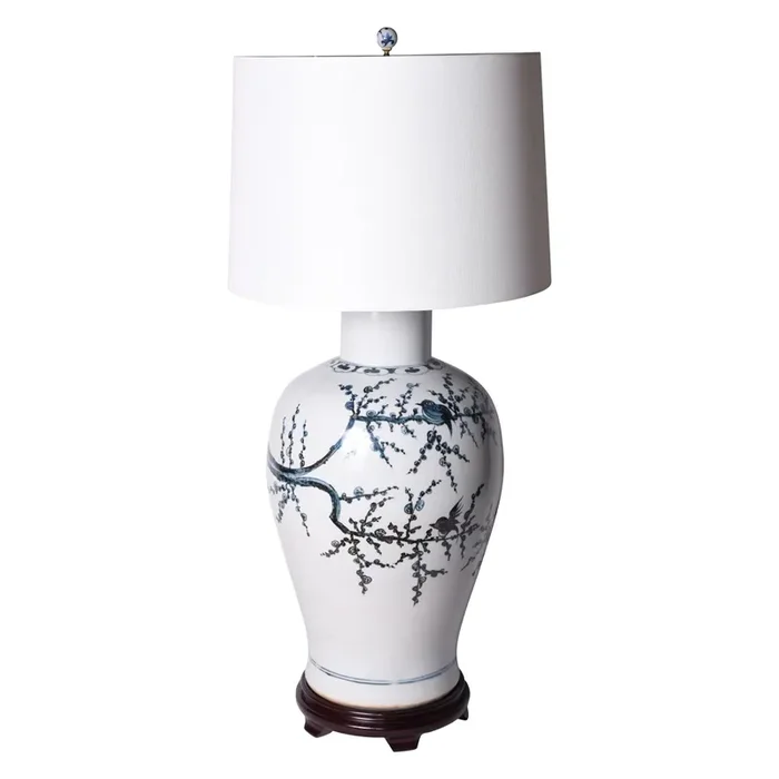 Magpie On Treetop Lamp
