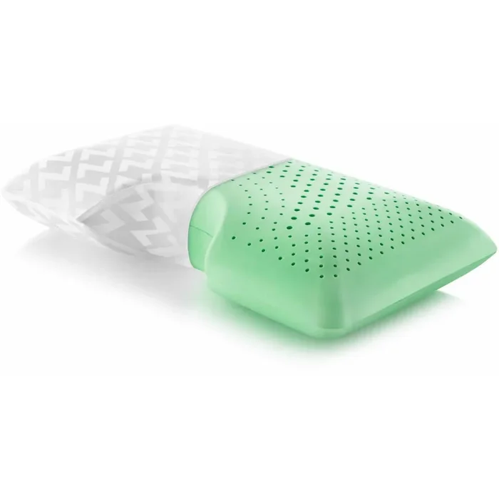 Malouf Shoulder Zoned Dough® + Peppermint Queen Bed Pillow ZZKKSCMPASZP