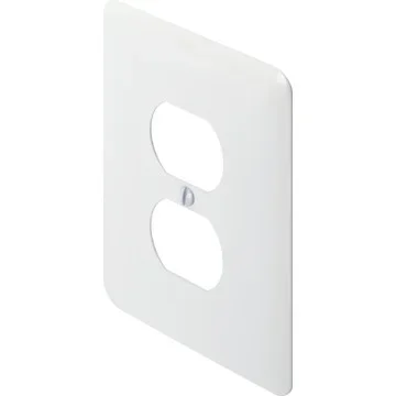 Maxi-Sized Single Duplex Receptacle Princess Wall Plate – White – Package of 25