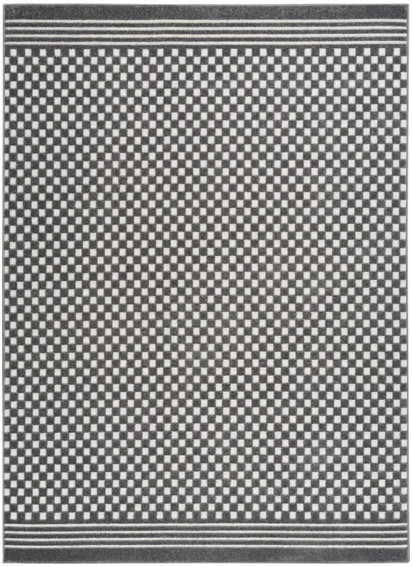 Nourison Care Free Caf02 Grey Rug