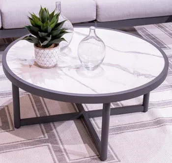 Ocean Beach – Round Cocktail Table – Gray