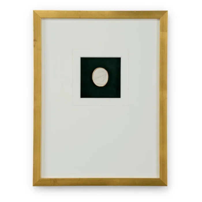Opulent Gold Intaglio Framed Art Pieces