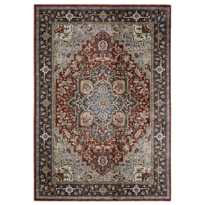 Oriental Weavers Sphinx ELIANA ELI11 Red Medallion Rugs