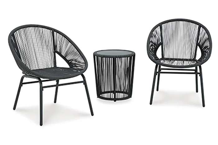 Outdoor Chair W/Table (3/CN)