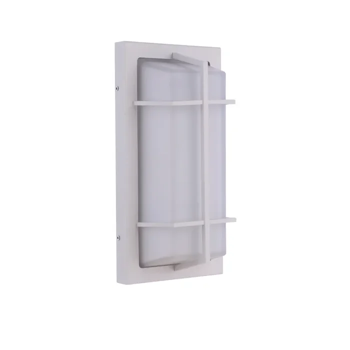 Outdoor Large Rectangular Bulkhead in Textured White