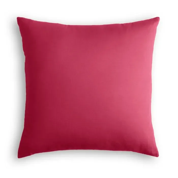Outdoor Pillow in Sunbrella® Canvas – Hot Pink