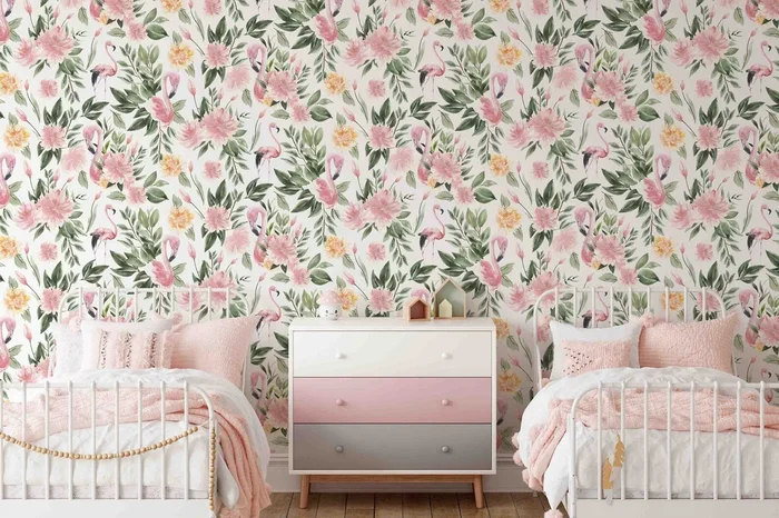 Pink Flamingo Paradise Wallpaper