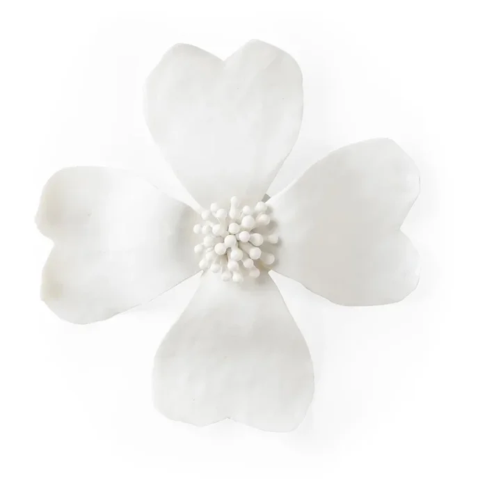 “Pure Blossom” – Ceramic Dogwood Wall Flower
