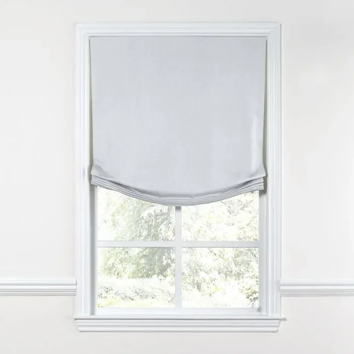 Relaxed Roman Shade in Classic Linen – Opal